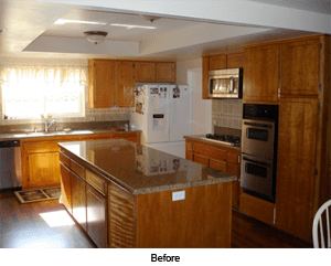 Cosmetic Kitchen Remodel- before photo
