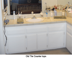 Cosmetic Bathroom Remodel- before photo